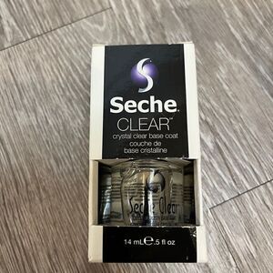 SECHE clear crystal clear base coat NEW IN BOX 14 ml